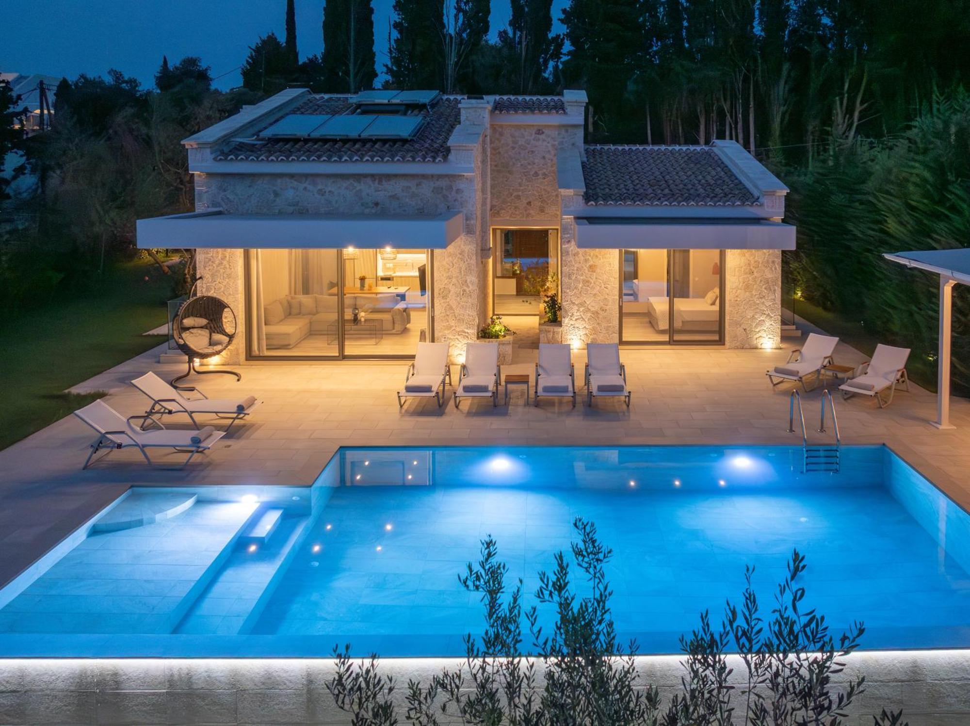My Mediterranean Corfu Luxury Villa With Private Swimming Pool Kontokali Exterior photo